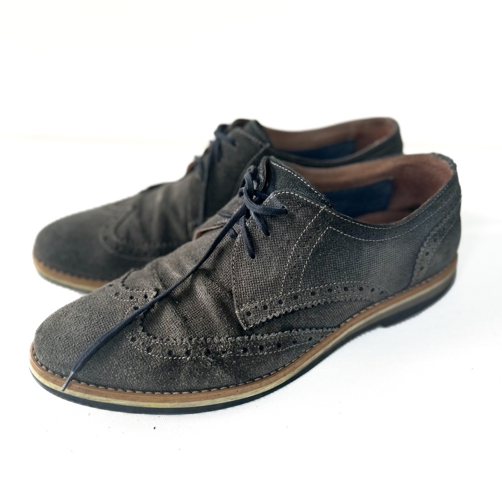 Classic Italian Gray Oxford Shoes